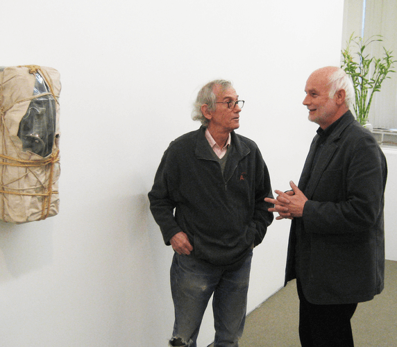 Christo and Jörg Schellmann at Christo’s studio, New York 2007 Christo and Jörg Schellmann at Christo’s studio, New York 2007